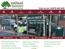 Tablet Screenshot of midlandforestry.co.uk